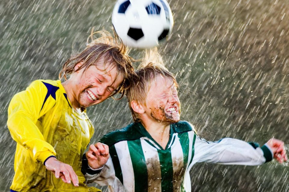 Heading in football banned for children aged under 12