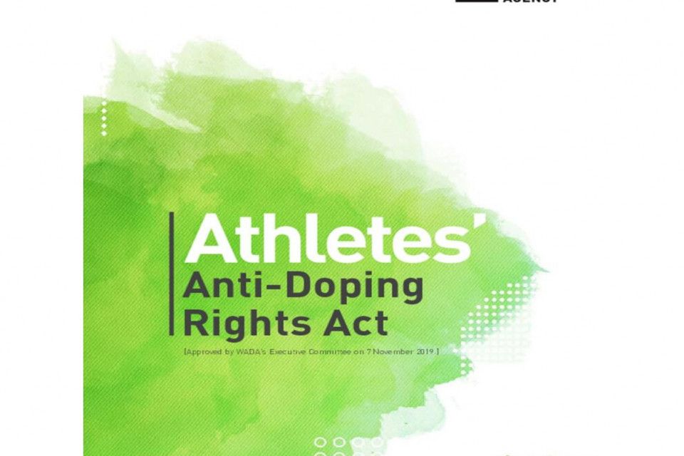 WADA publishes final version of Athletes Anti-Doping Rights Act