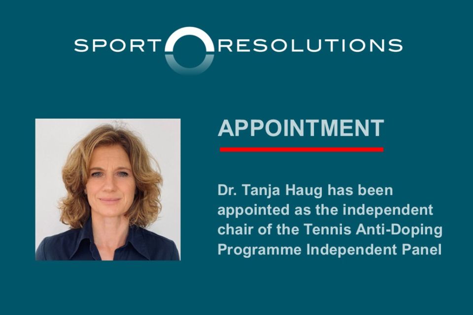An independent chair appointed to lead the Tennis Anti-Doping Programme Independent Panel 