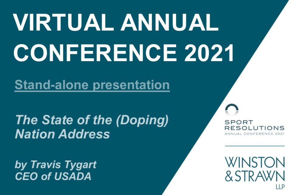 Sport Resolutions Virtual Annual Conference 2021 Session Announcement